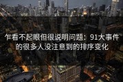 乍看不起眼但很说明问题：91大事件的很多人没注意到的排序变化