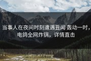 当事人在夜间时刻遭遇丑闻 轰动一时，电鸽全网炸锅，详情直击