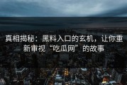真相揭秘：黑料入口的玄机，让你重新审视“吃瓜网”的故事