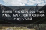 蘑菇影视在线观看深度揭秘：花絮风波背后，业内人士在粉丝见面会的角色疯狂令人意外